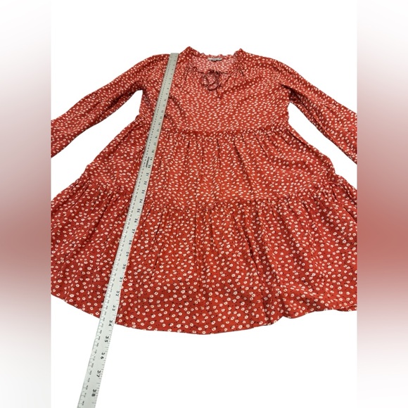 Rails Everly Carmine Daisies Tiered Mini Dress (XS) - Picture 9 of 16